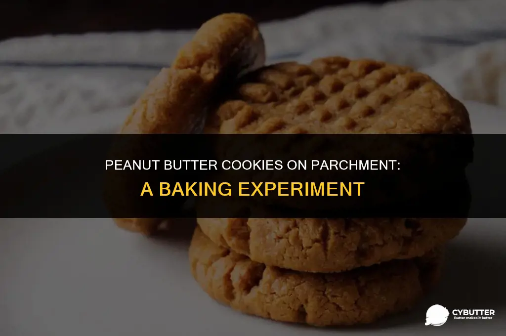 can you cook peanut butter cookies on parchment paper