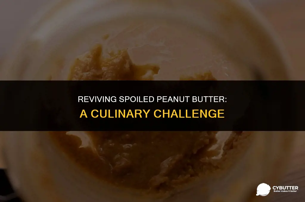 can you cook spoiled peanut butter