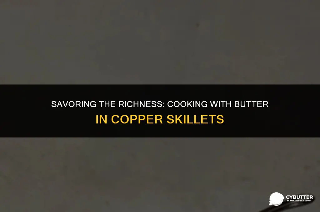 can you cook with butter in a copper skillet