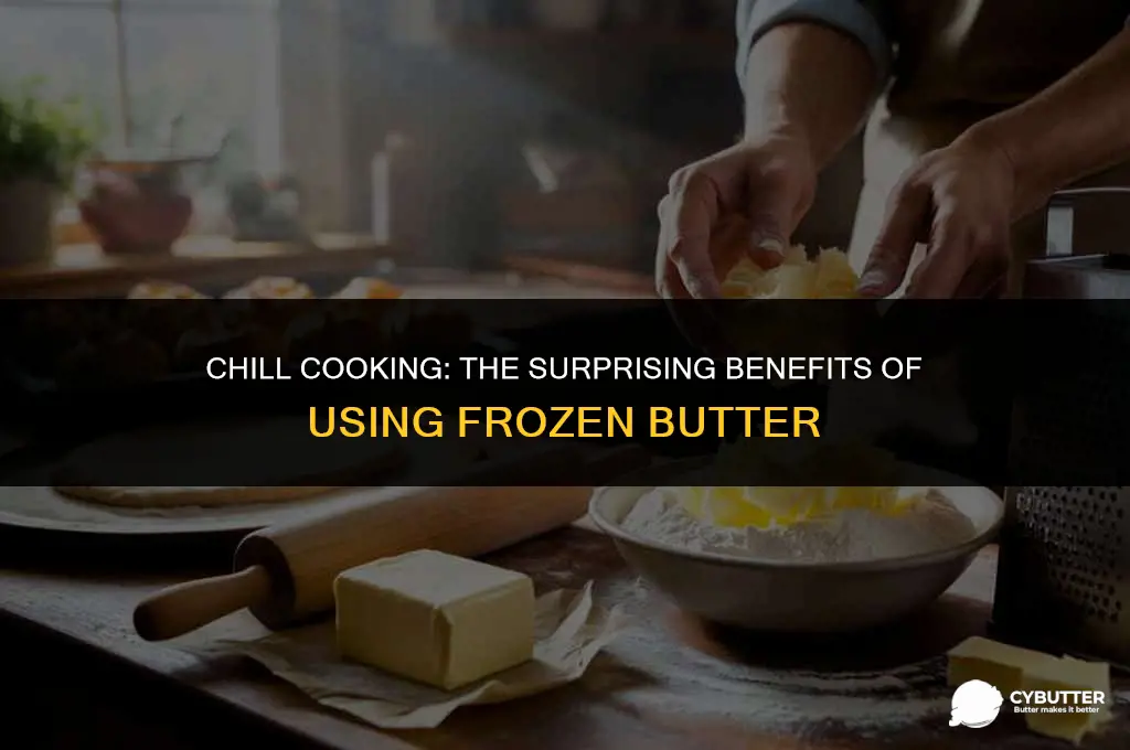 can you cook with frozen butter