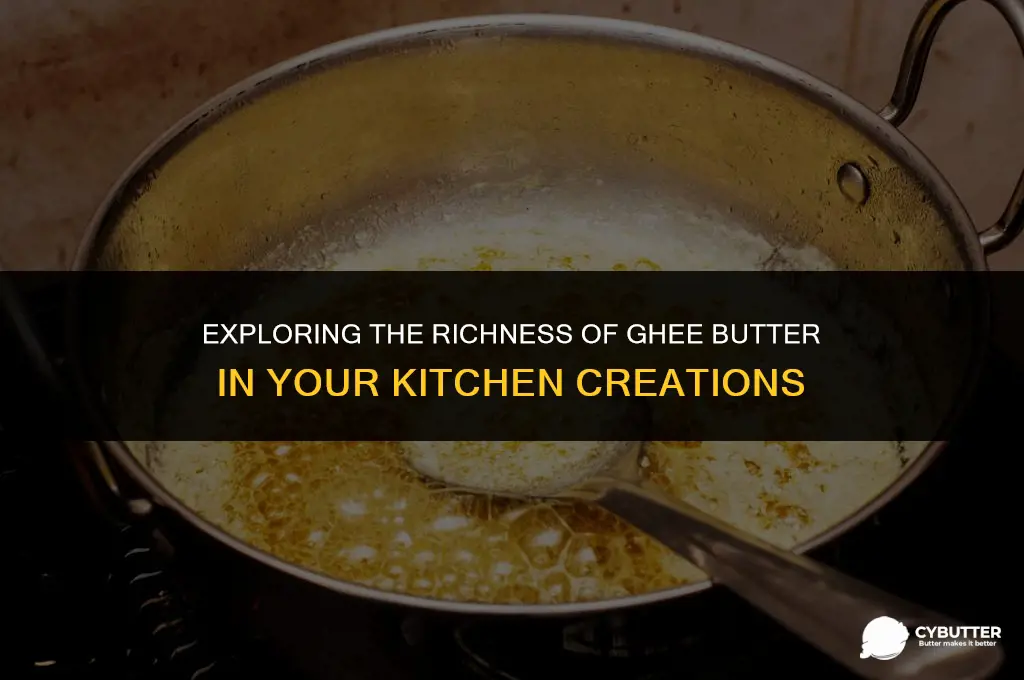 can you cook with ghee butter