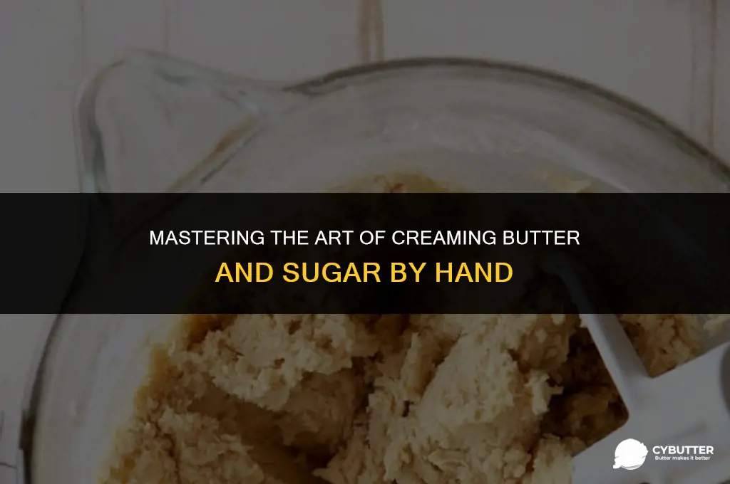 can you cream butter and sugar by hand