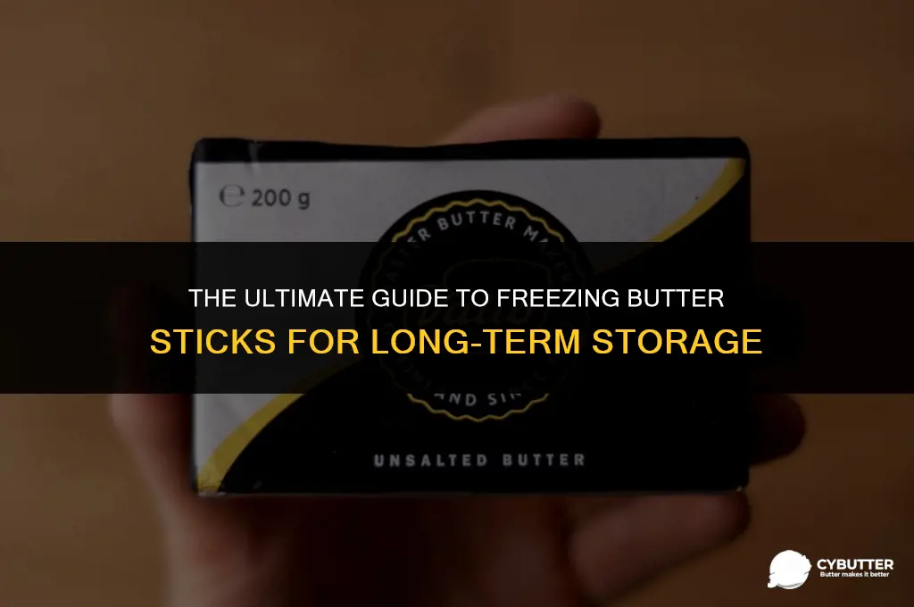 can you freeze butter sticks