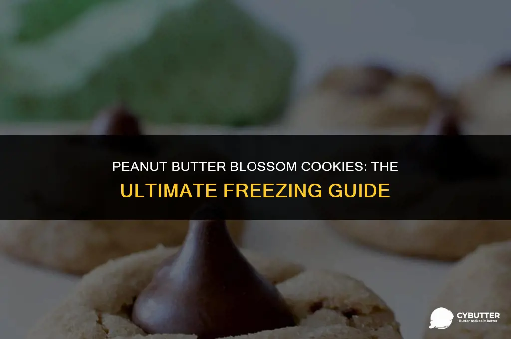 can you freeze peanut butter blossom cookies