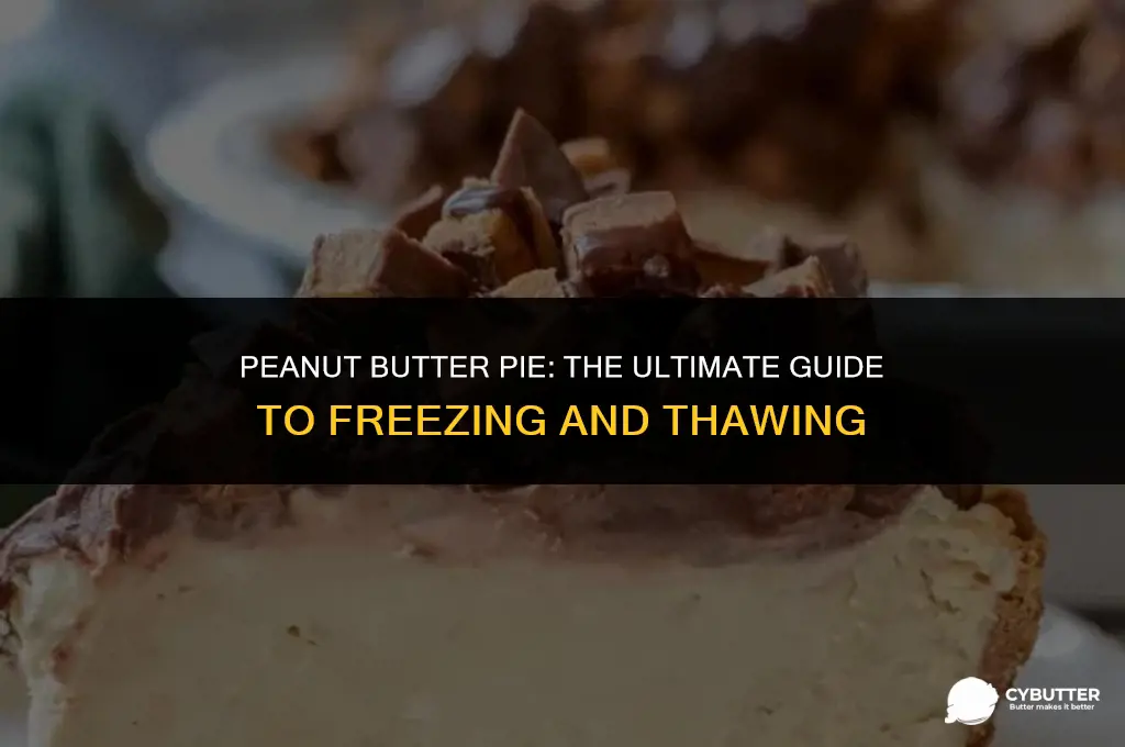 can you freeze peanut butter pie