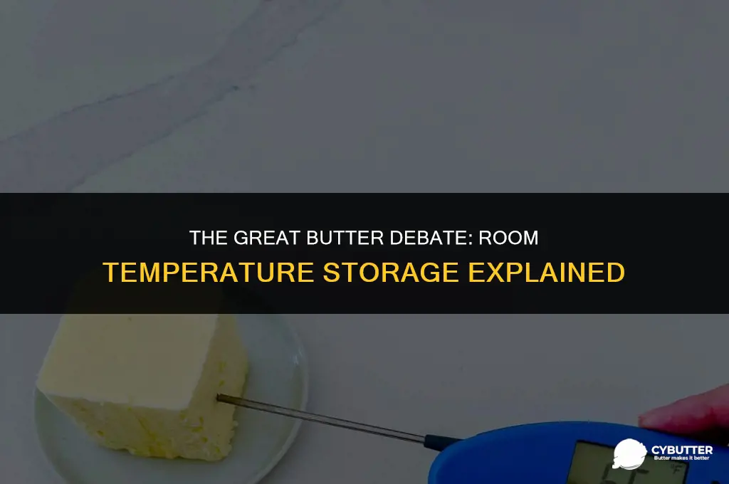 can you keep butter out at room temperature
