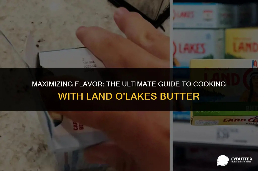 can you keep out land o lakes butter for cooking