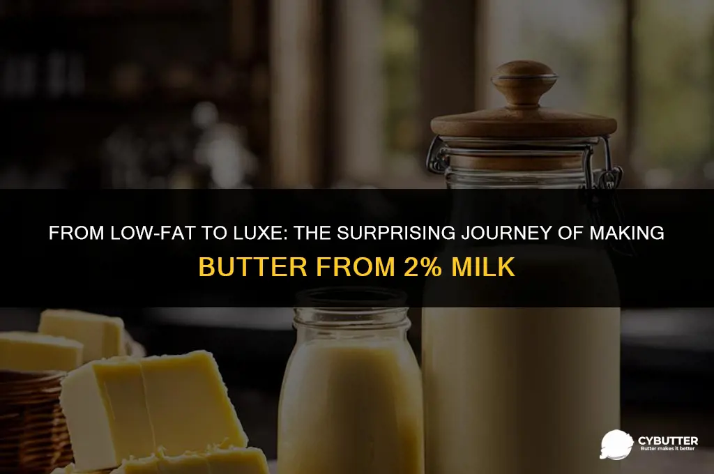 can you make butter from 2 percent milk