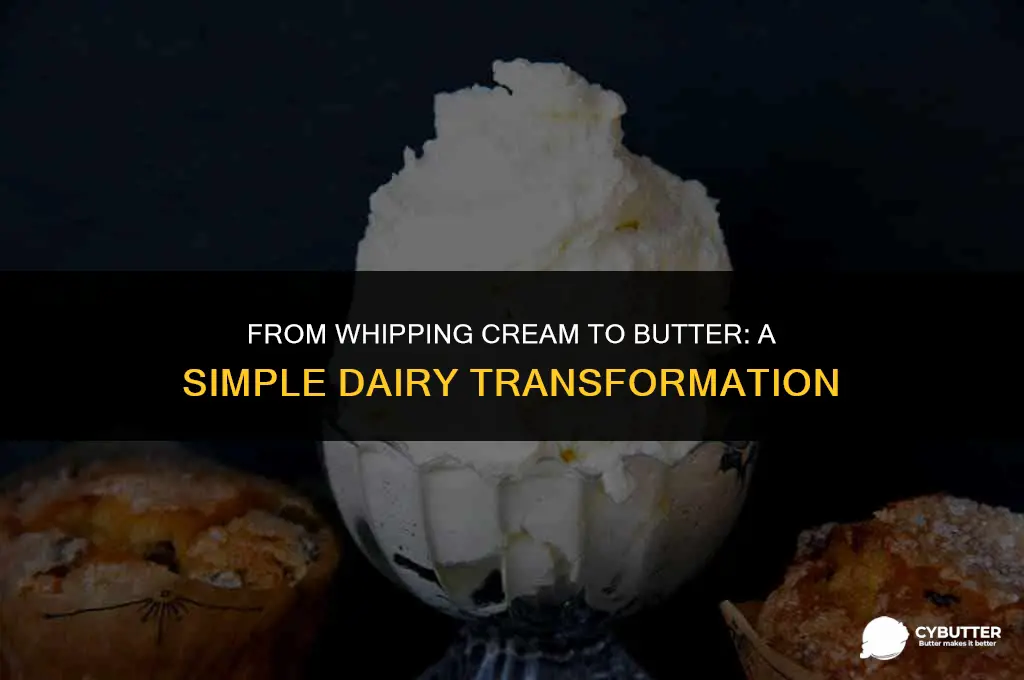 can you make butter out of whipping cream