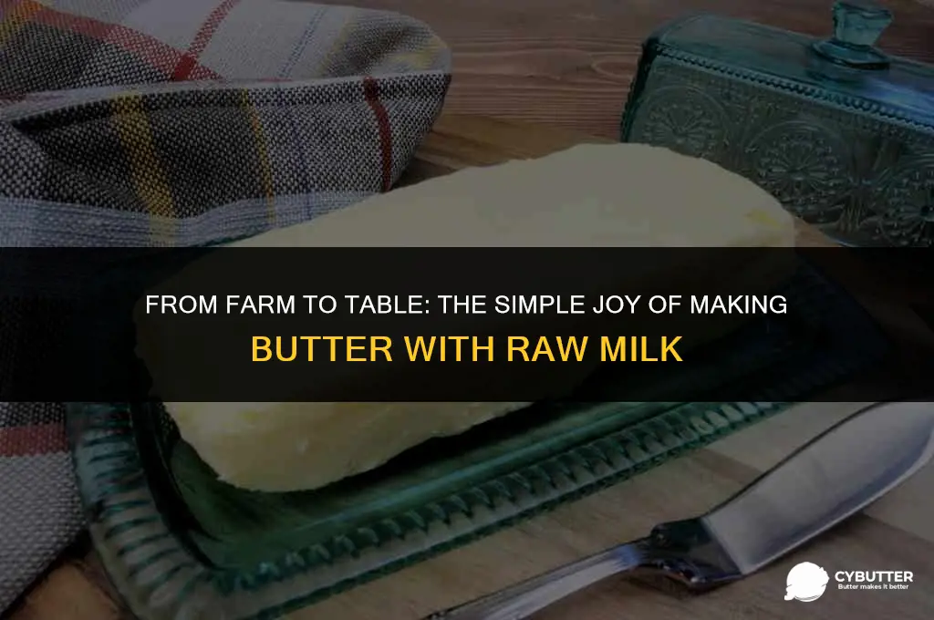 can you make butter with raw milk