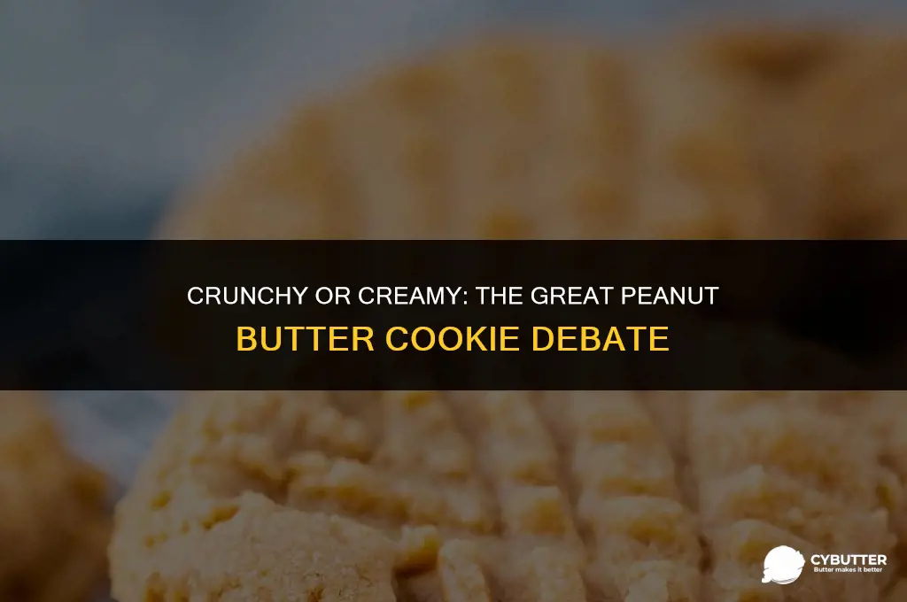 can you make peanut butter cookies with crunchy peanut butter
