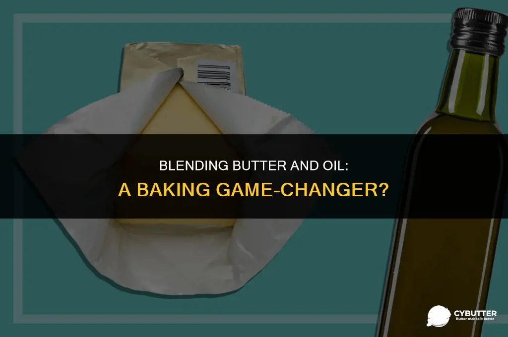 can you mix butter and cooking oil for baking