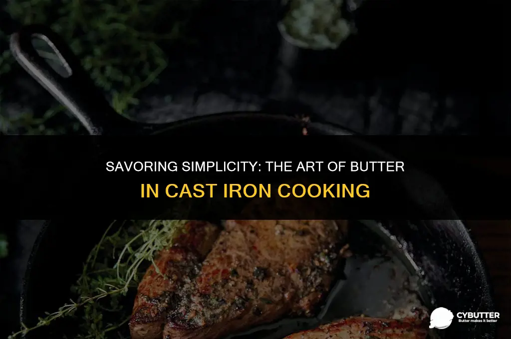 can you put butter in a cast iron skillet