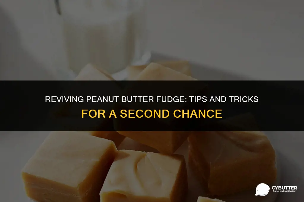 can you re cook peanut butter fudge