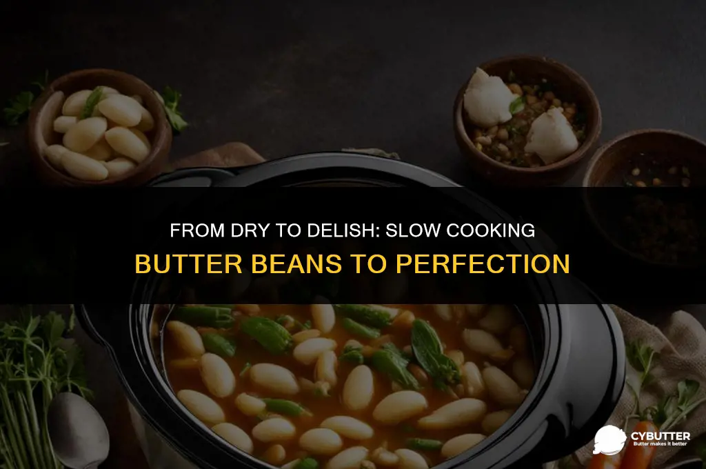 can you slow cook butter beans from dry