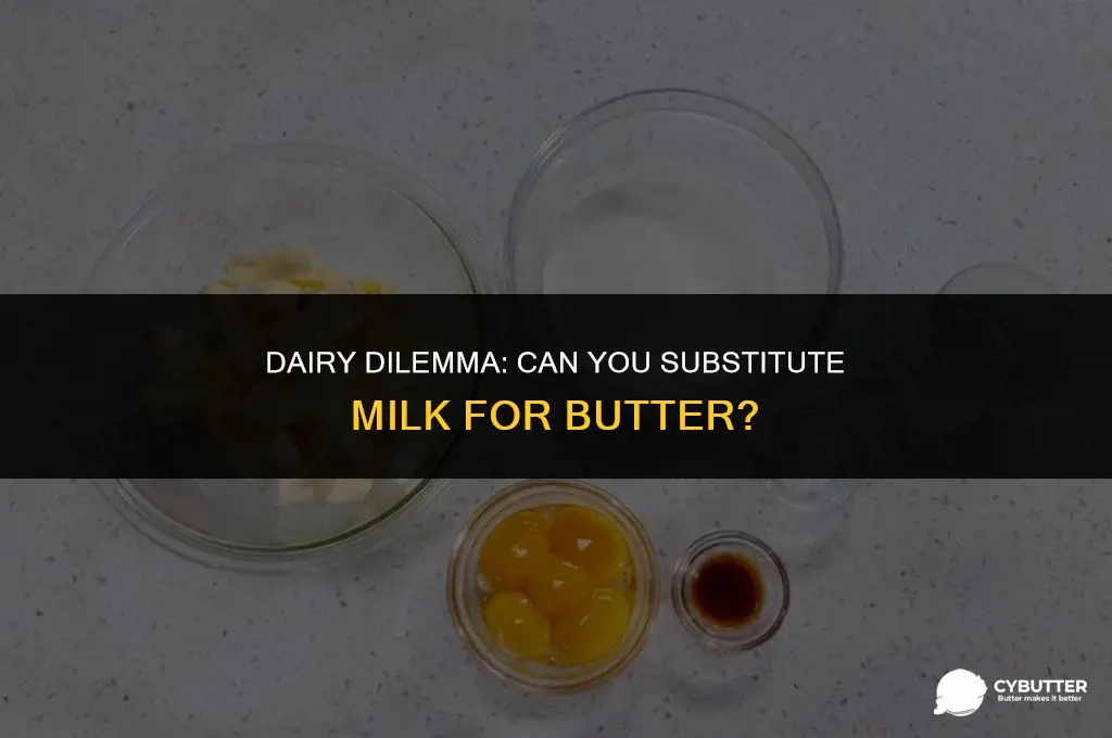 can you substitute milk for butter