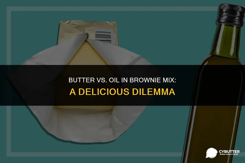 can you use butter instead of oil in brownie mix