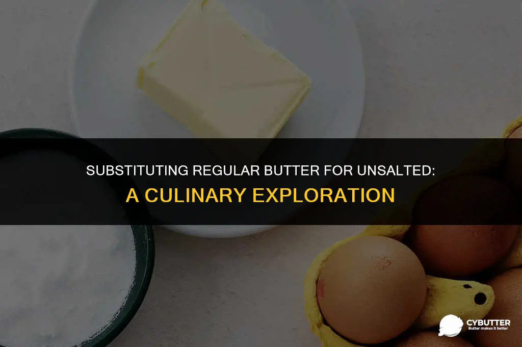 can you use regular butter instead of unsalted