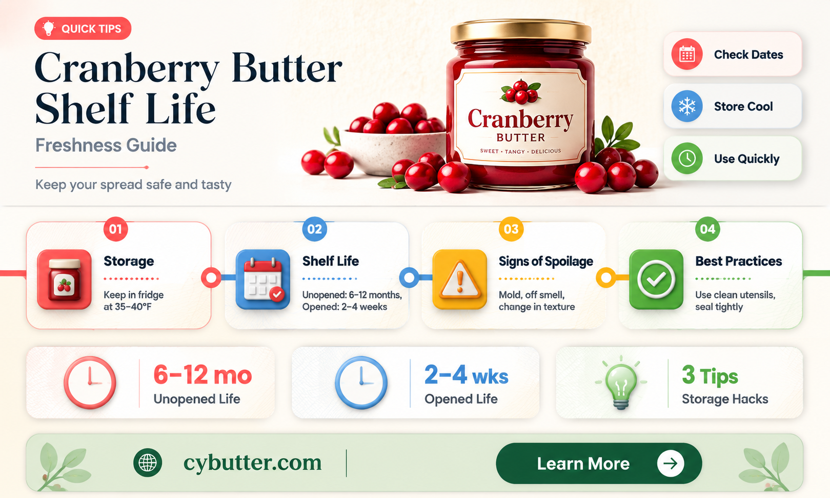 how long is cranberry butter good