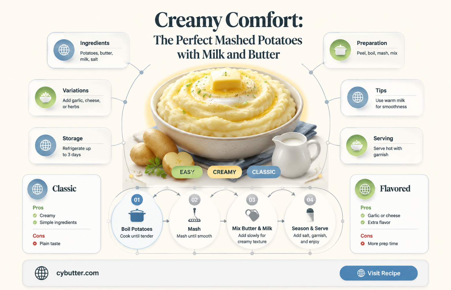 how to cook mashed potatoes with milk and butter