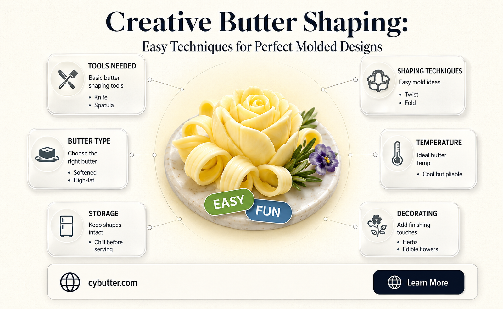 how to get butter in shapes