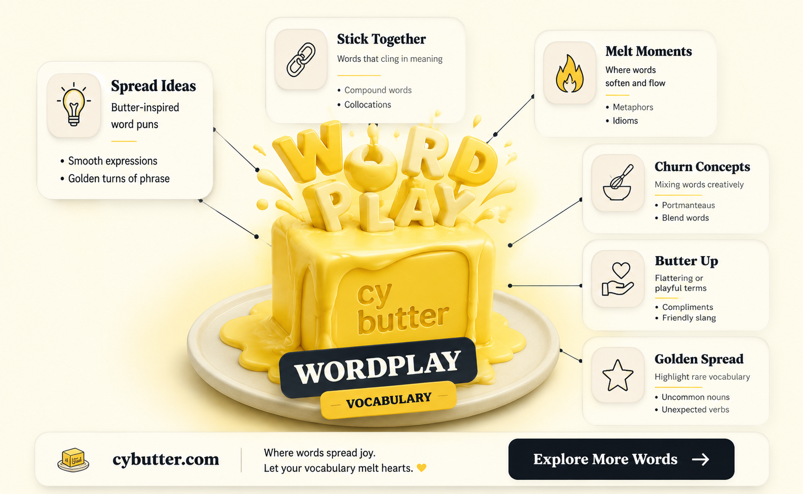 how many words can you get out of butter