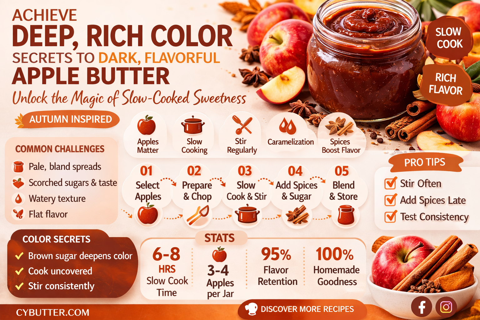 how do i get my apple butter really dark