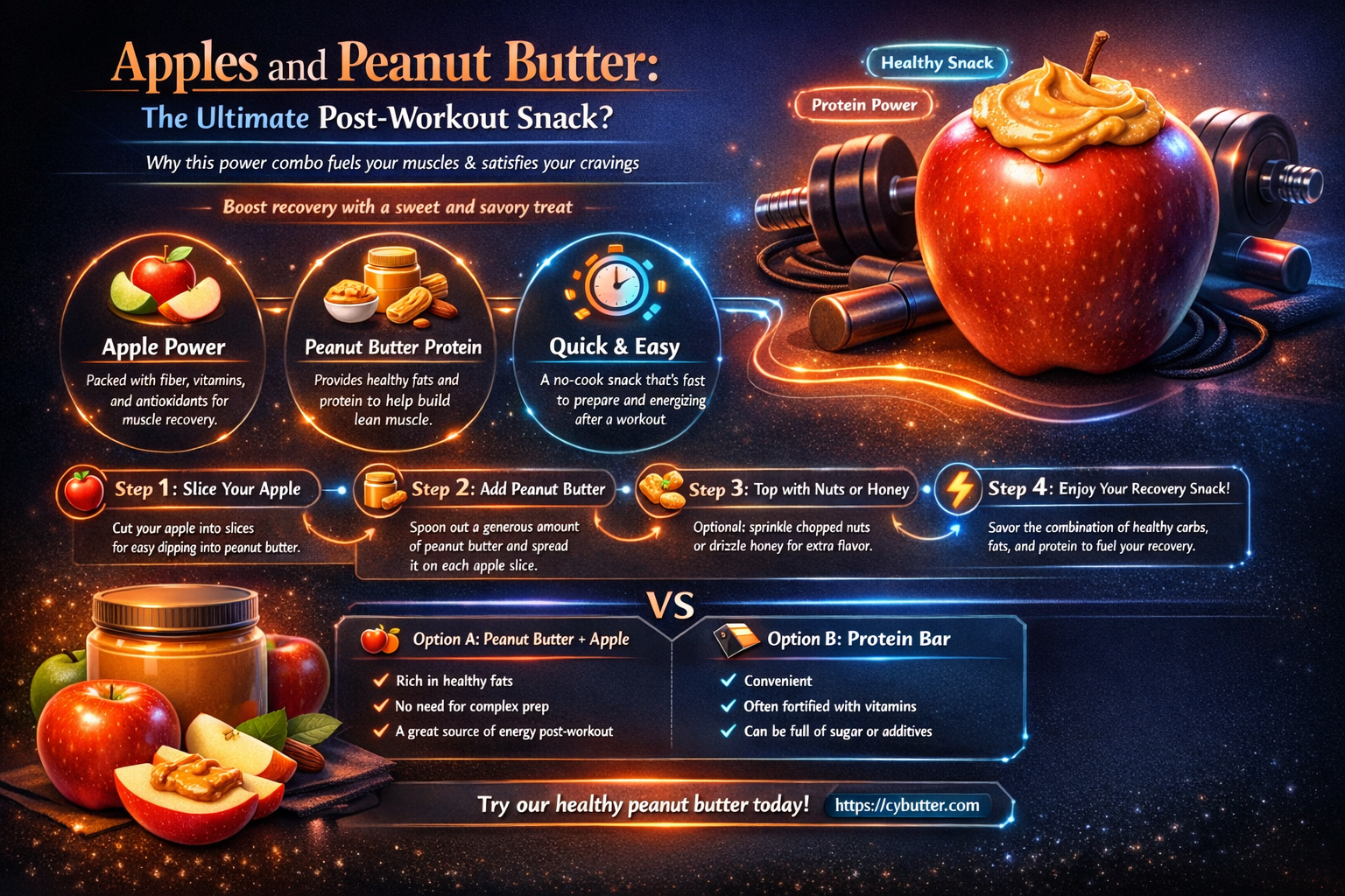 are apples and peanut butter a good post workout snack