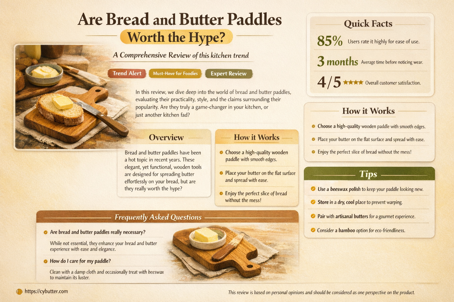 are bread and butter paddles good