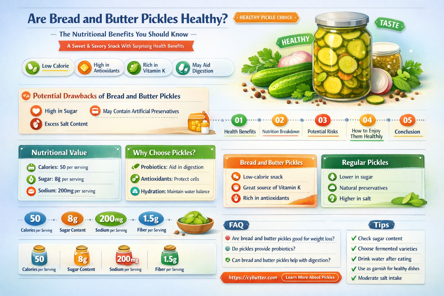 are bread and butter pickles good for you
