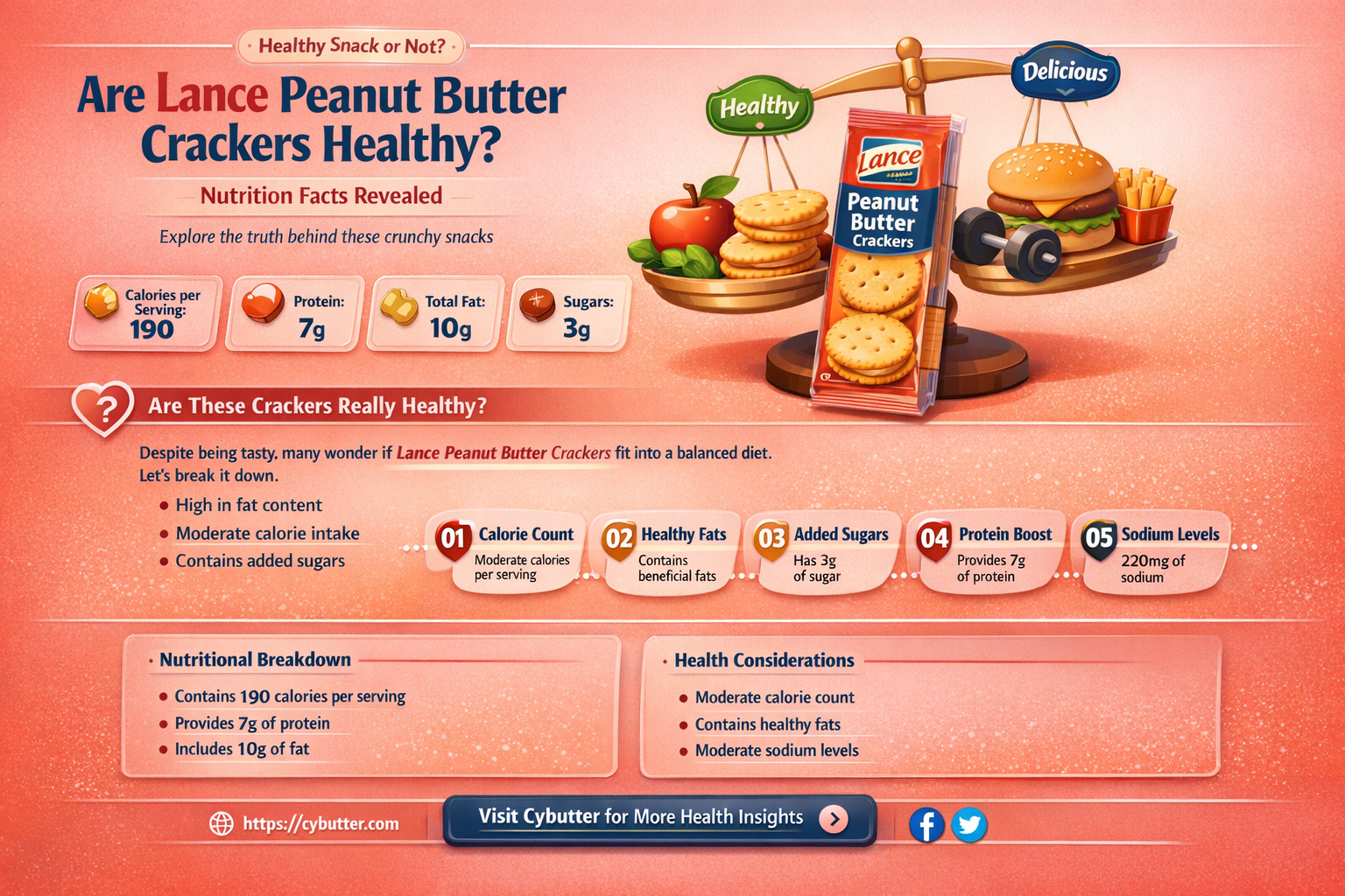 are lance peanut butter crackers good for you