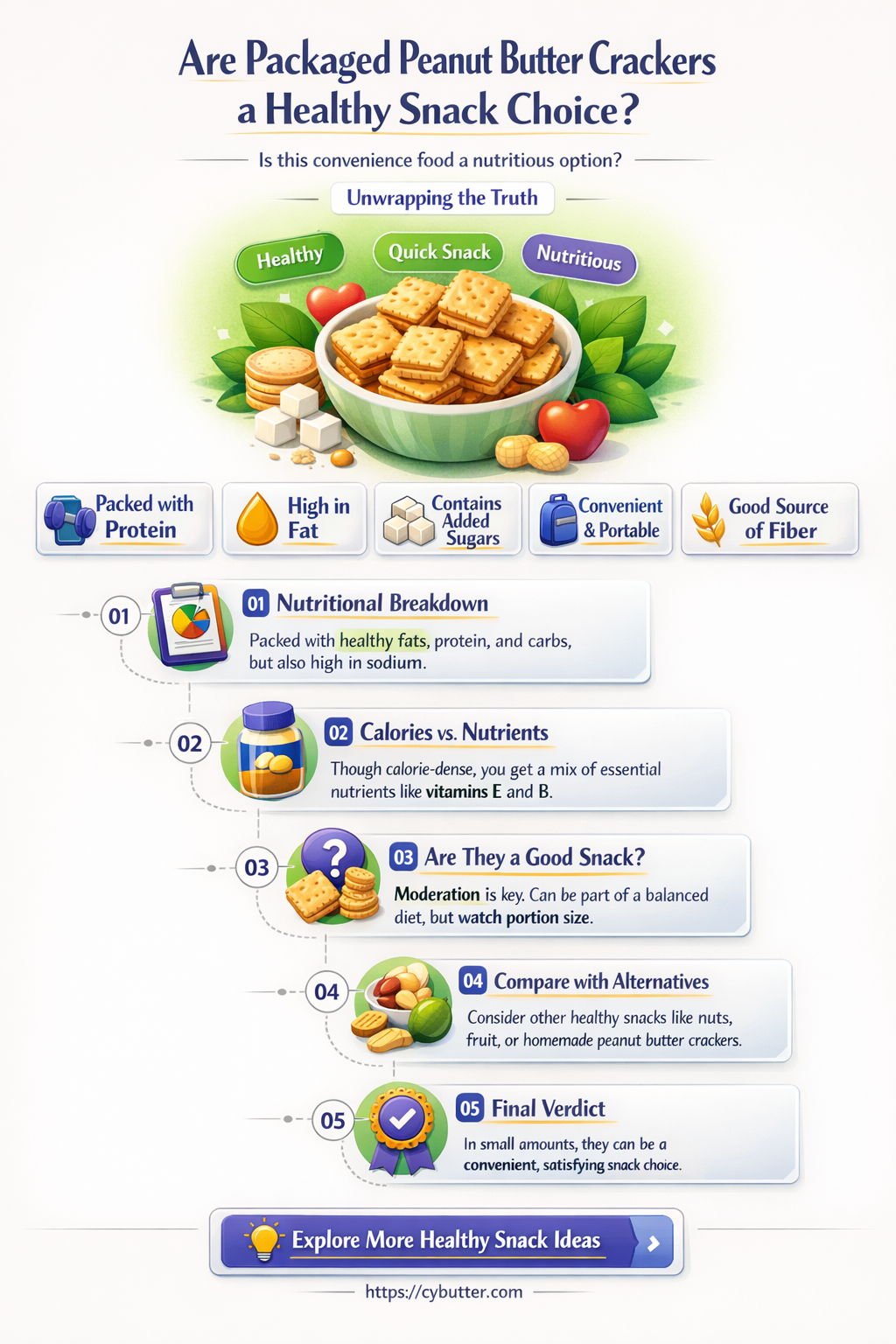 are packaged peanut butter crackers good for you