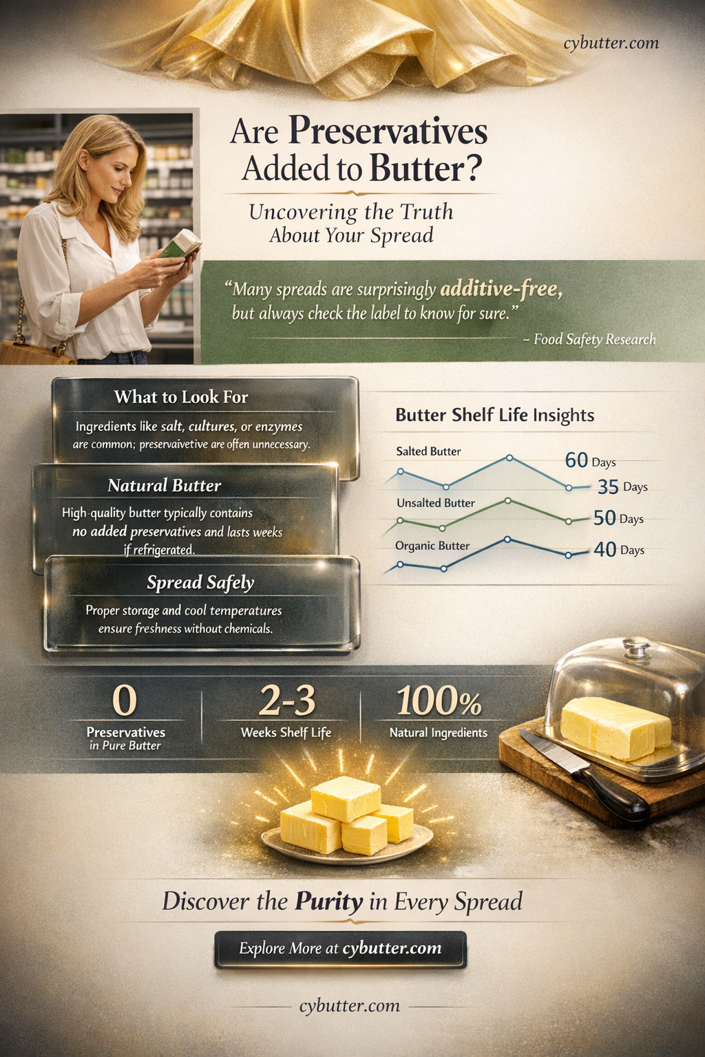 do we get preservatives added in butter