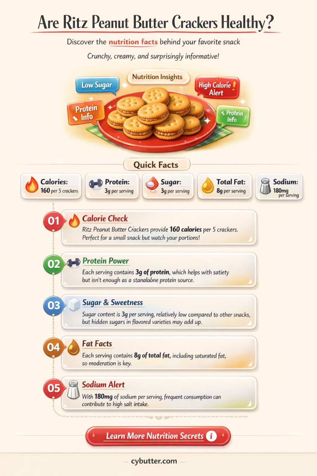 are ritz peanut butter crackers good for you