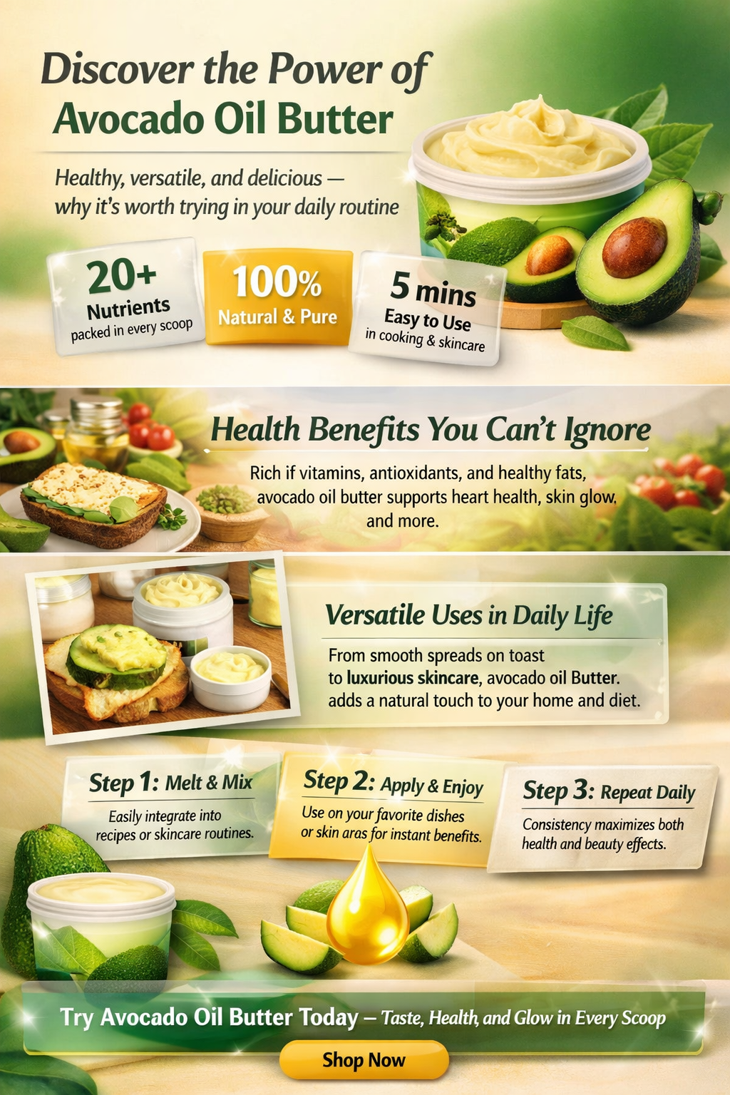 how good is avocado oil butter