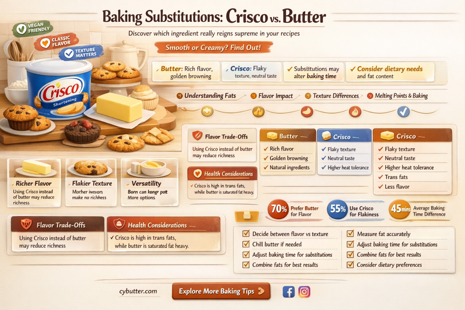 can you use crisco instead of butter