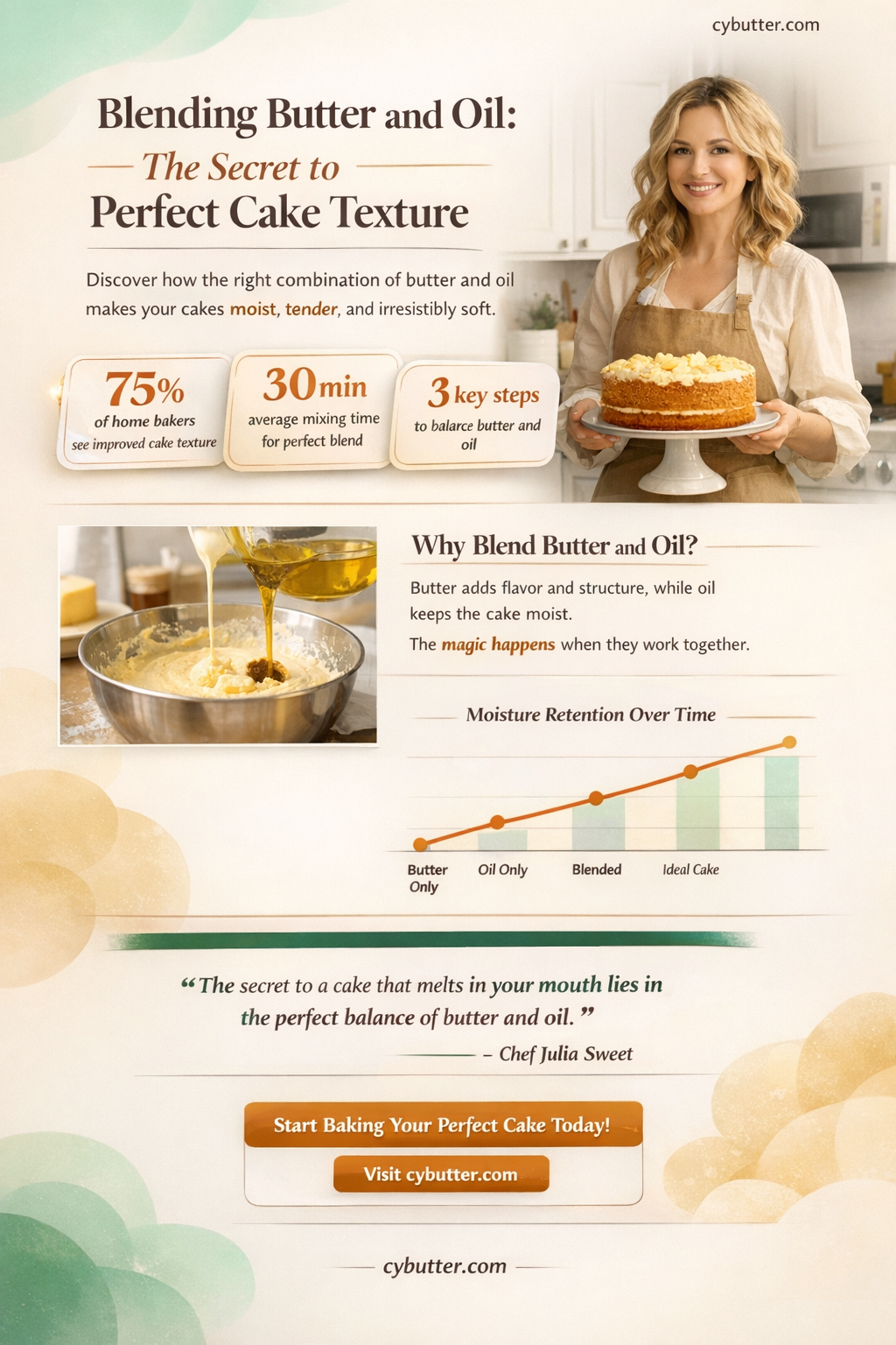 can i use both butter and oil in cake
