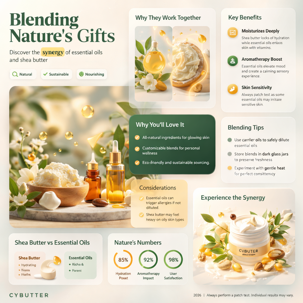 do essential oils mix well with shea butter