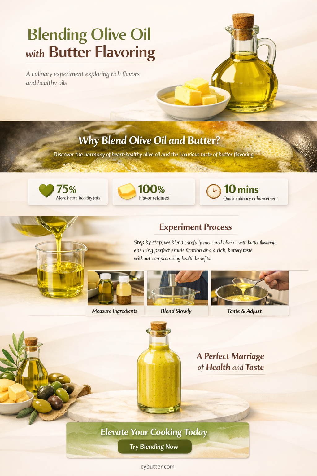 can i mix olive oil with butter flavoring