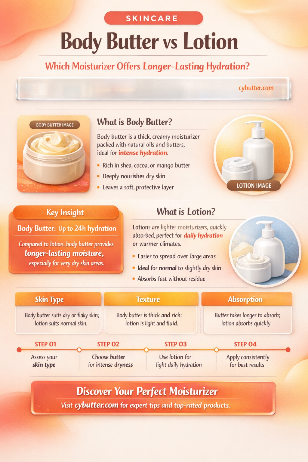 does body butter last longer than lotion