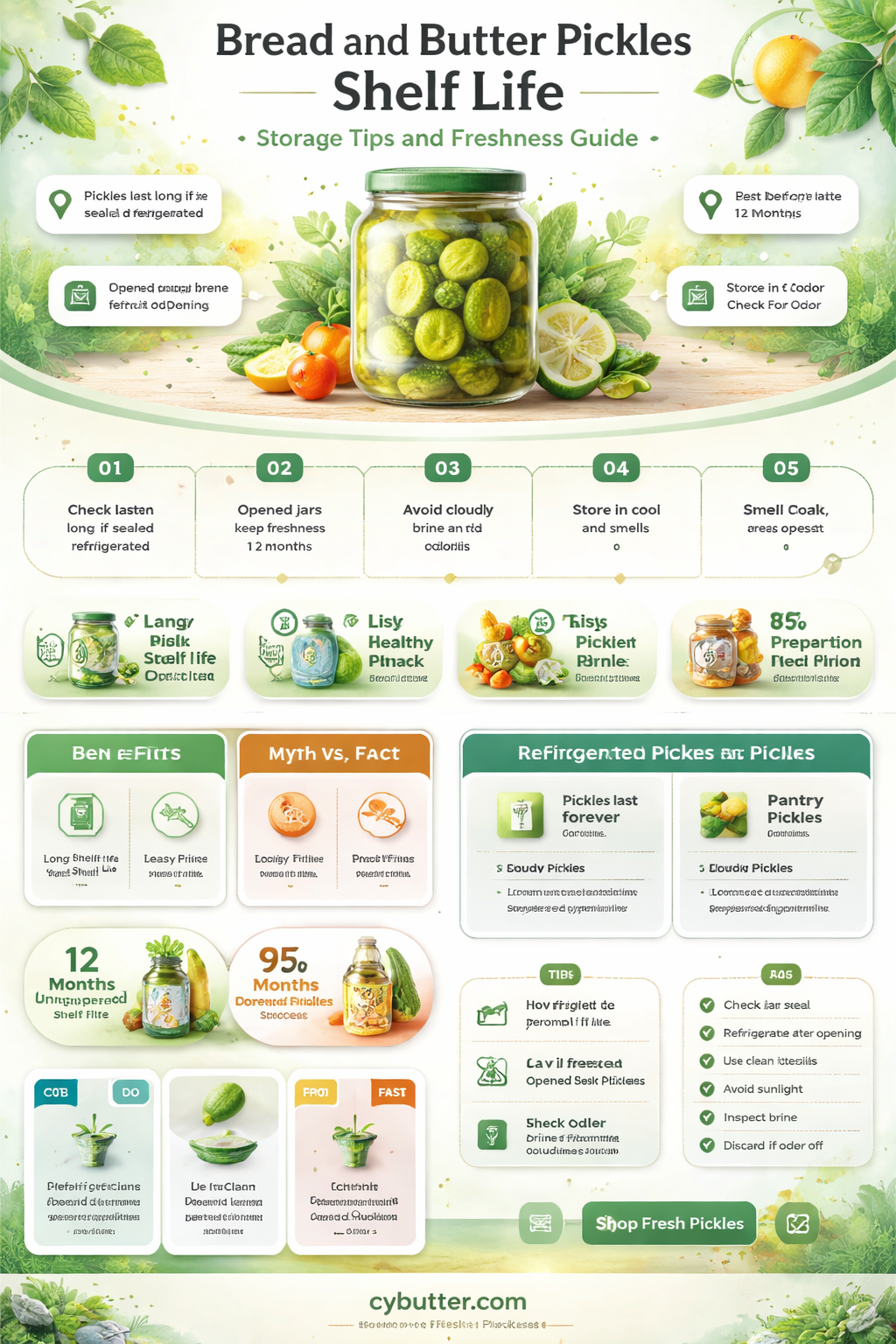 how long are bread and butter pickles good for
