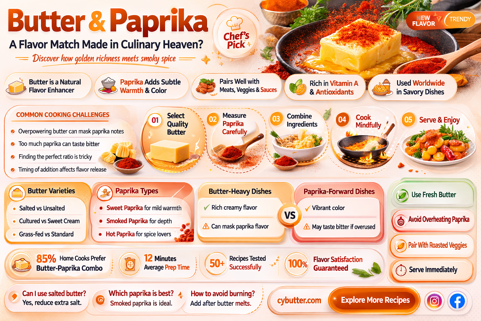 does butter go good with paprika