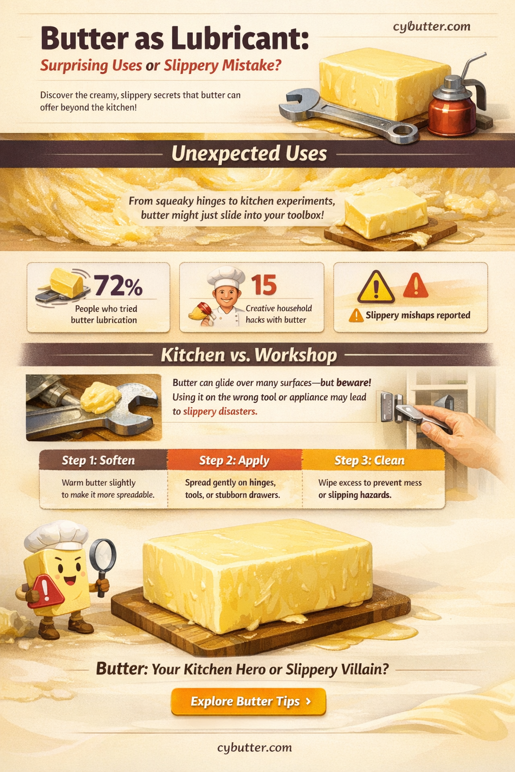does butter make a good lubricant
