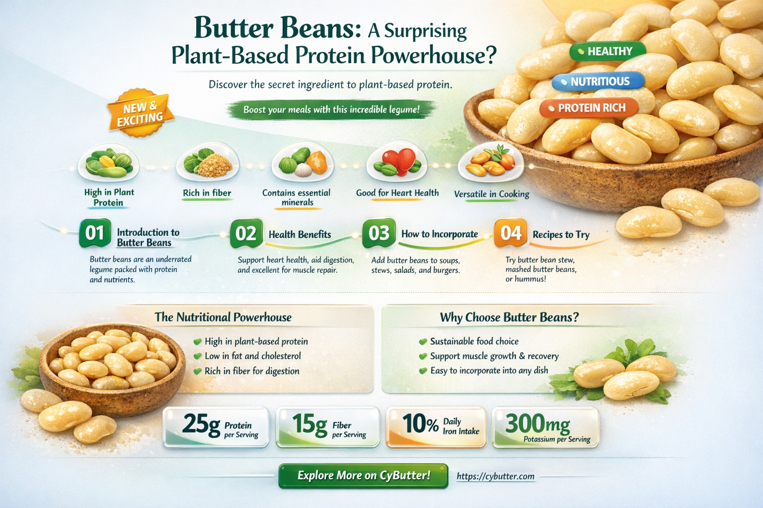 are butter beans a good source of protein