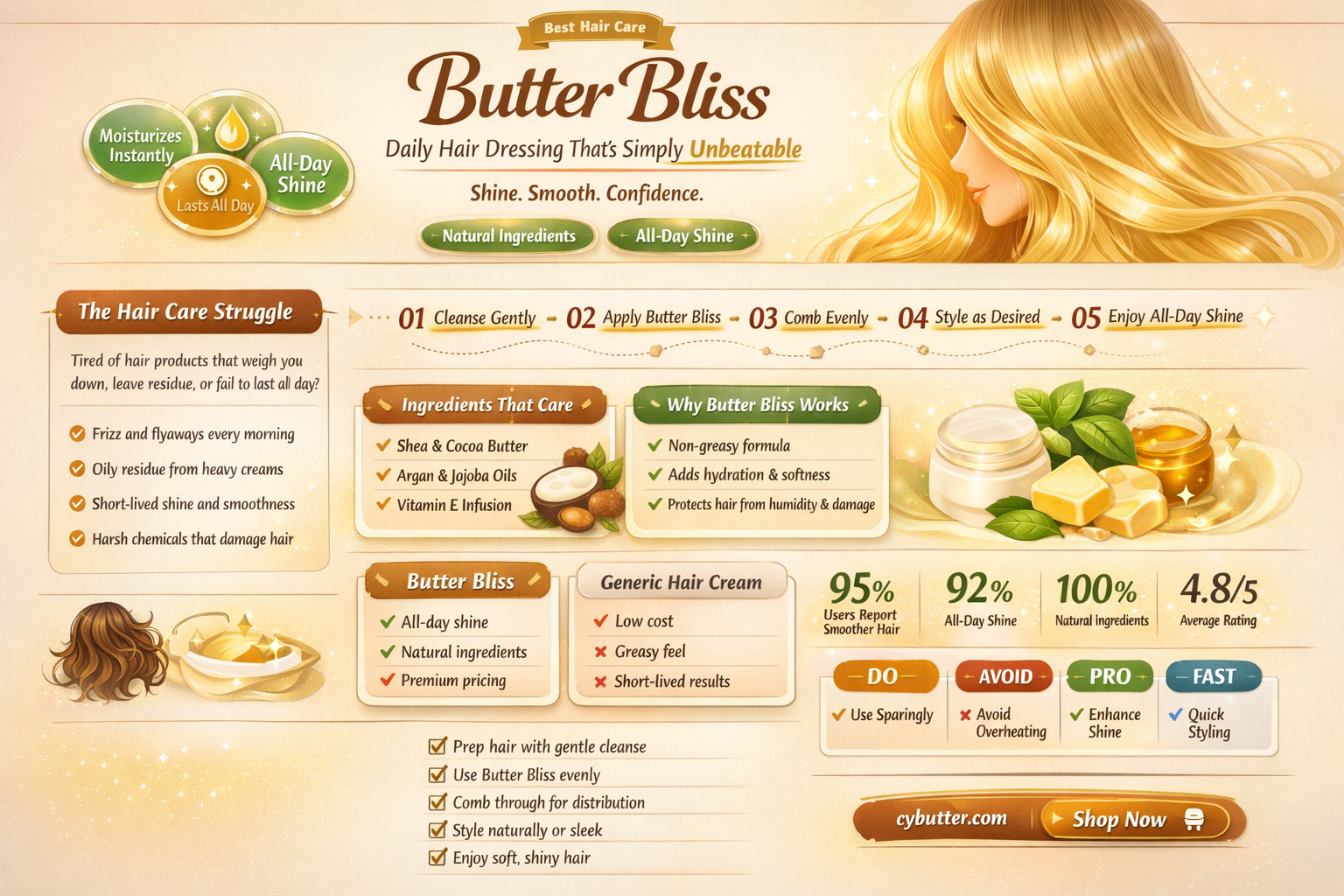 doesn t get much butter than this daily hair dressing