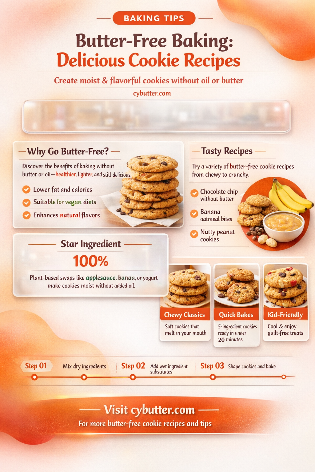 can i make cookies without butter or oil
