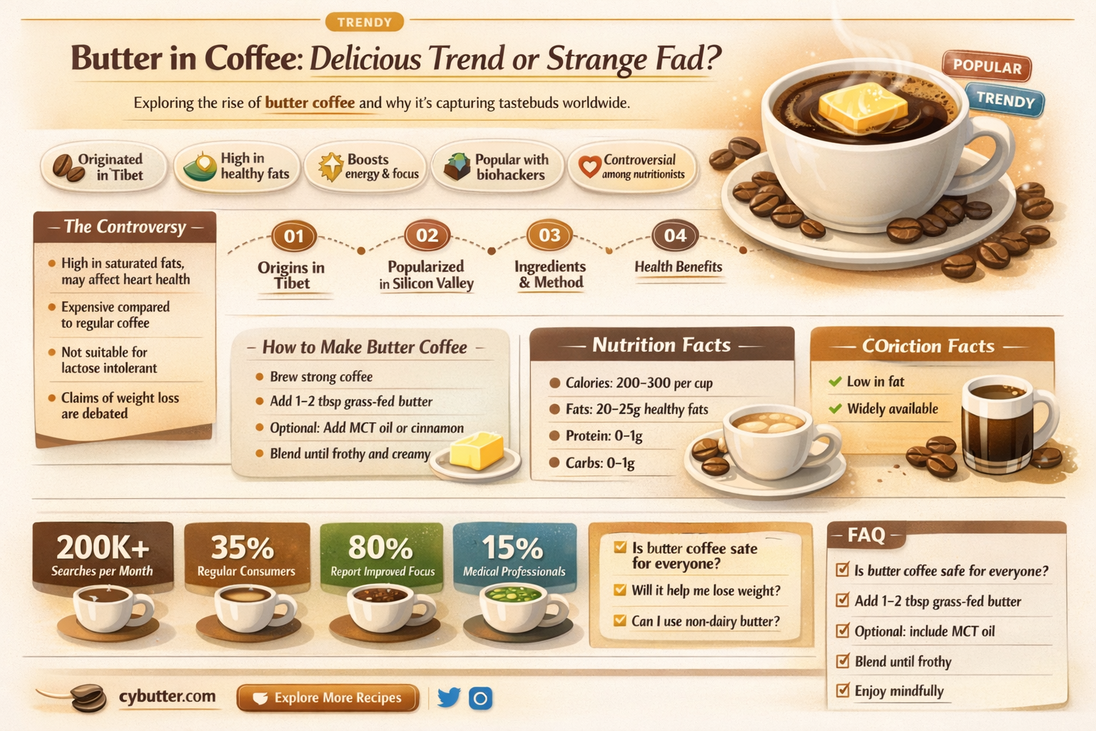 does adding butter to coffe taste good