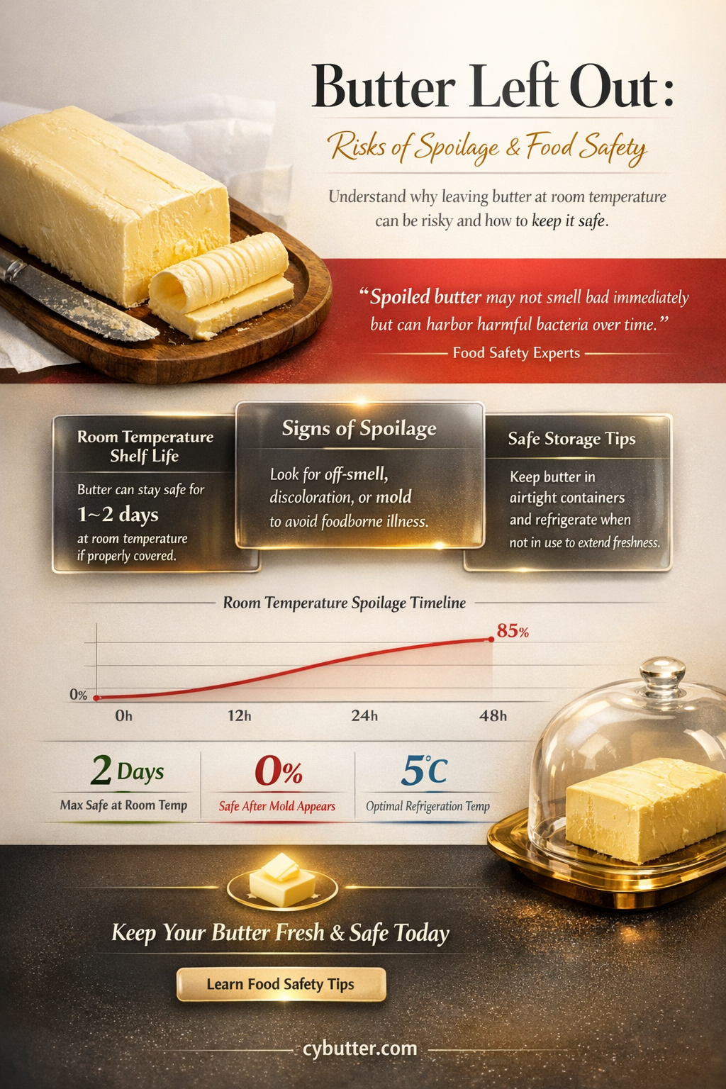can you get sick from butter left out