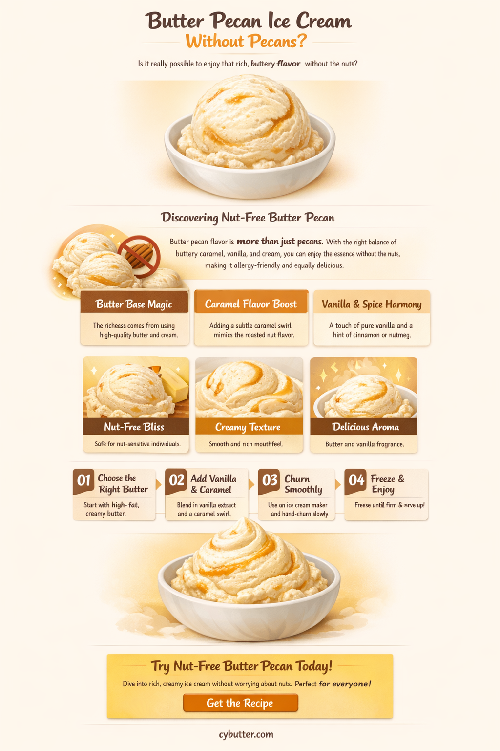 can you get butter pecan ice cream without pecans