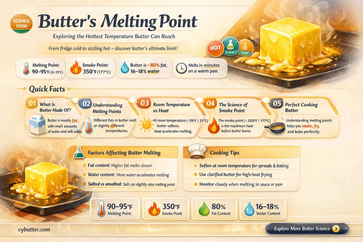 how hot can butter get